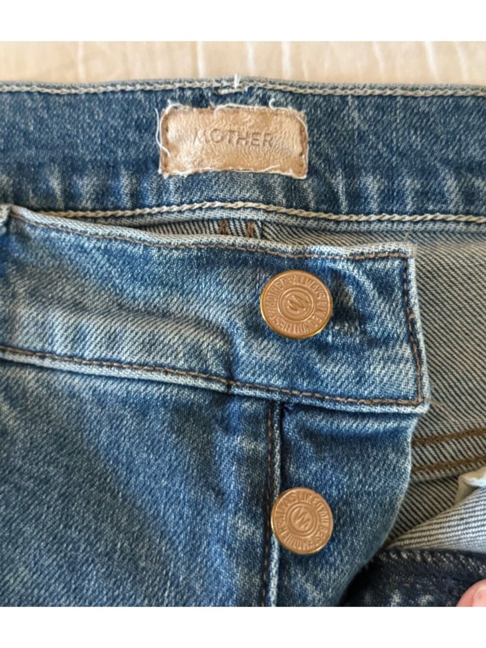 MOTHER The Stunner Ankle Fray Jeans in Crate Digger Wash - Picture 3 of 11